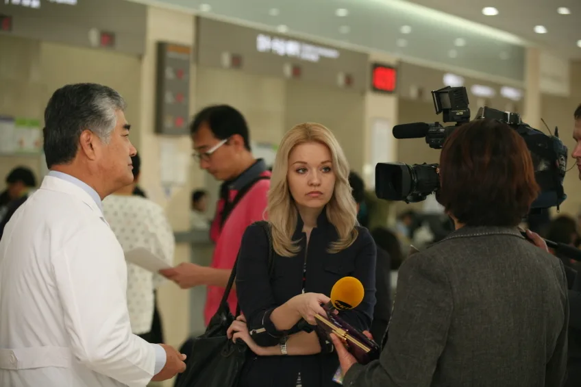 러시아 국영방송 - 해운대백병원 취재지원